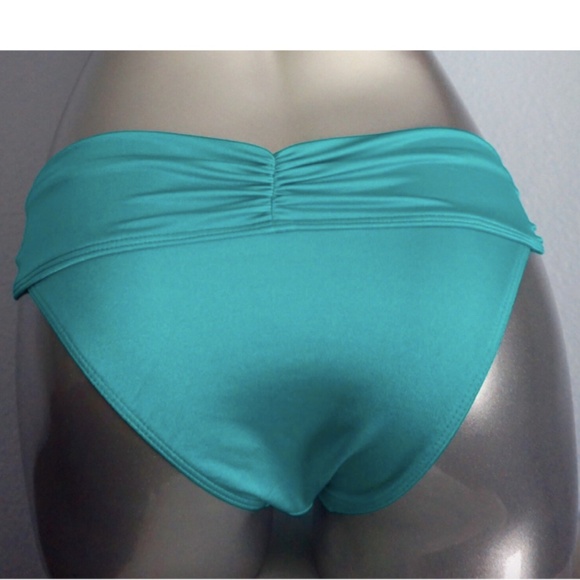 Victorias Secret Nwt Teal Green Gold The Hottie Cheeky Swim Bikini Bottom - Picture 3 of 4